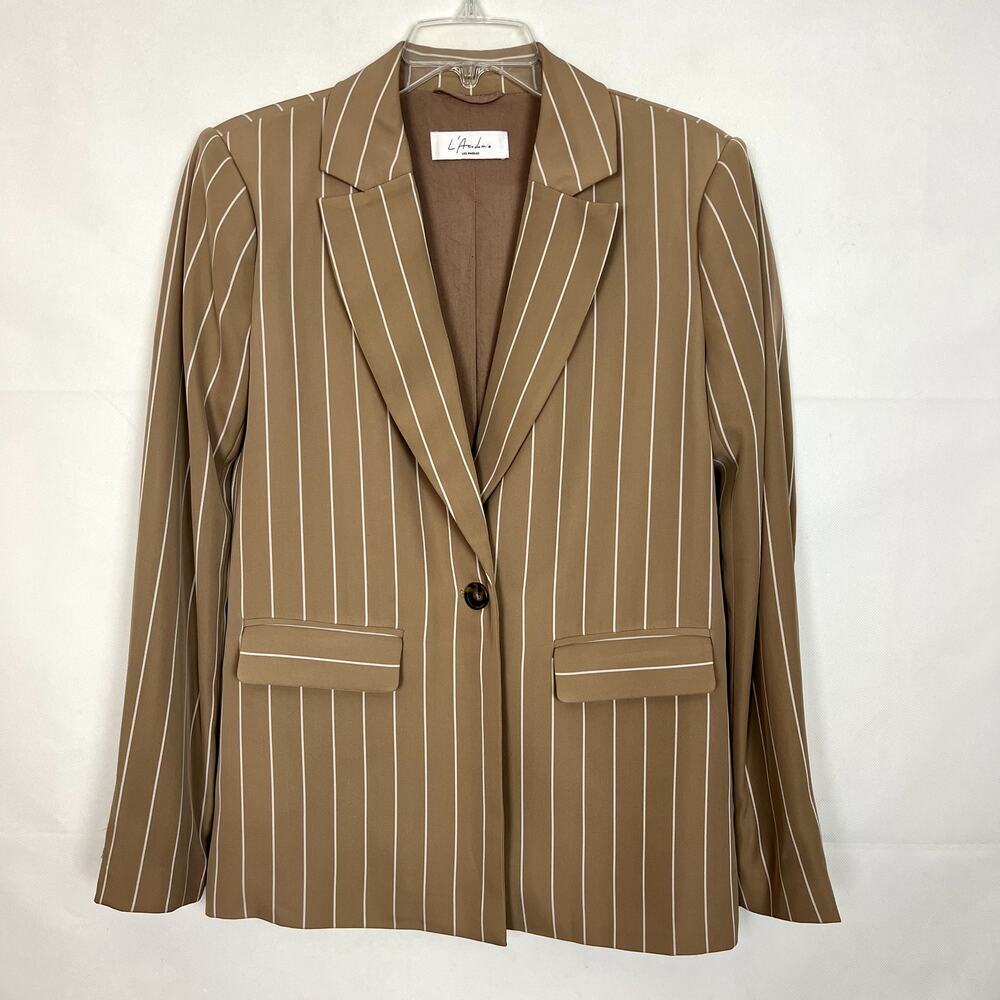 L'Academie Womens Blazer Small Business Career Office Light Academia Structured